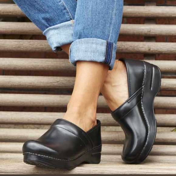 Dansko Clogs Cabrio Leather Professional Black Size 42